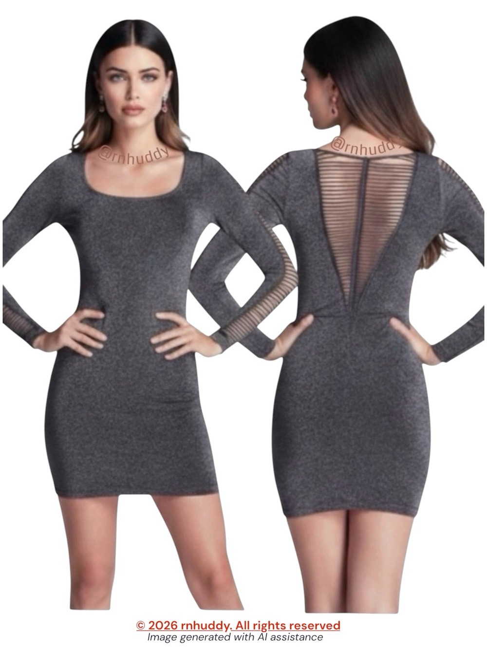 Bebe S metallic slash detail arms & back dress